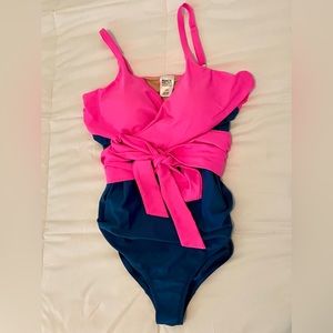 Beach Bump Maternity Wrap One Piece Swimsuit